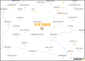 map of Stetsovo