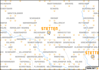 map of Stetten