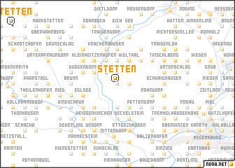 map of Stetten