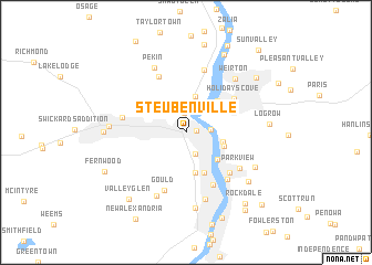 map of Steubenville