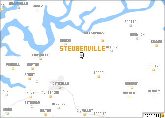 map of Steubenville