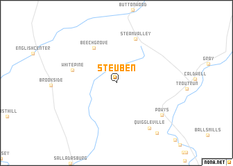 map of Steuben