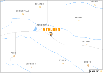 map of Steuben