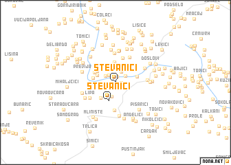 map of Stevanići