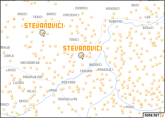 map of Stevanovići