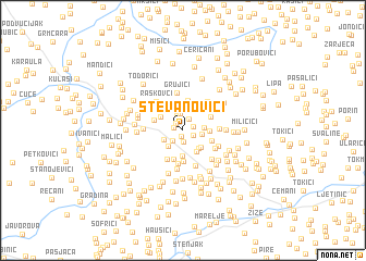 map of Stevanovići