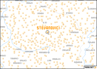 map of Stevanovići