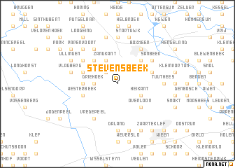 map of Stevensbeek