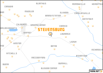 map of Stevensburg