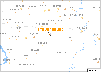 map of Stevensburg