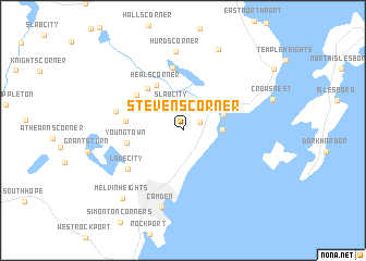 map of Stevens Corner