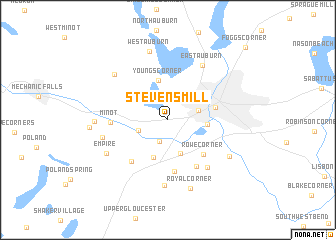 map of Stevens Mill