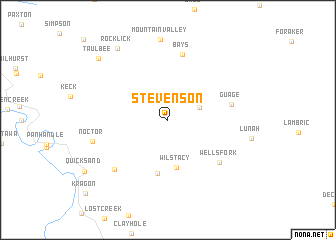 map of Stevenson