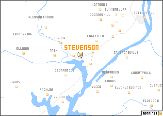 map of Stevenson