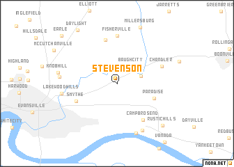 map of Stevenson