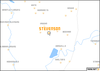 map of Stevenson