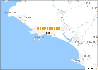 map of Stevenston