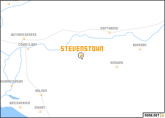 map of Stevenstown