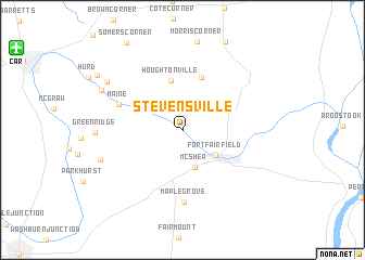 map of Stevensville