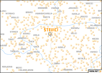 map of Stevići