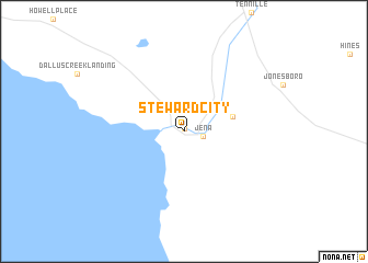 map of Steward City