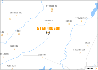 map of Stewardson