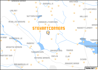 map of Stewart Corners