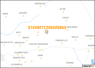 map of Stewart Crossroads
