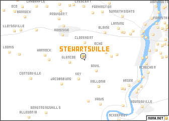 map of Stewartsville