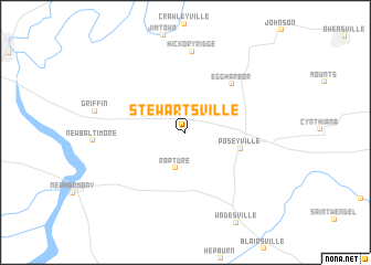 map of Stewartsville