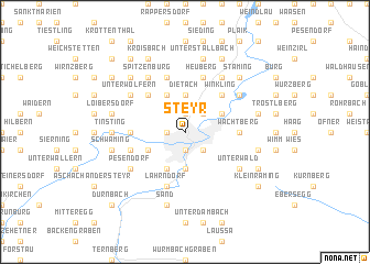 map of Steyr