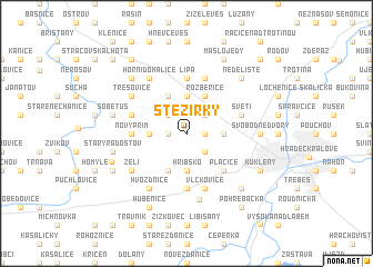 map of Stěžírky