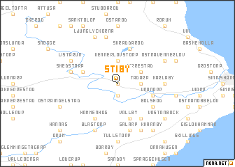 map of Stiby