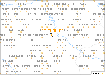 map of Štichovice