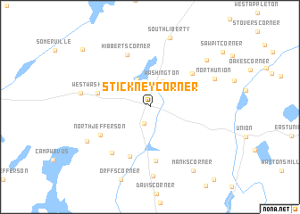 map of Stickney Corner