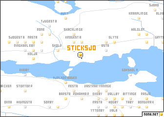 map of Sticksjö