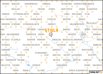 map of Štidla