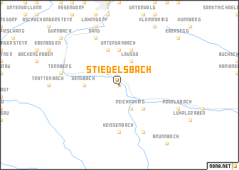 map of Stiedelsbach