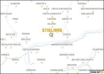 map of Stigliano