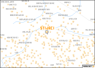 map of Stijaci