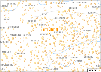 map of Stijena