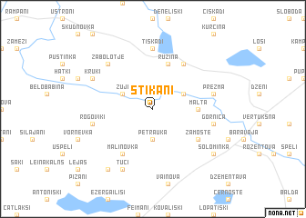 map of Štikāni