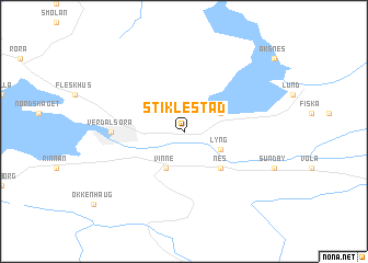 map of Stiklestad