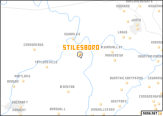 map of Stilesboro