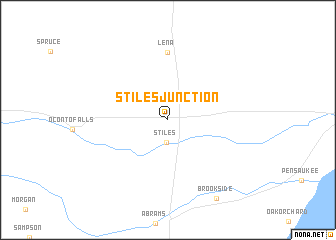 map of Stiles Junction