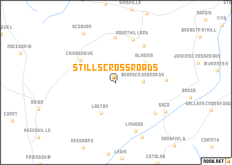 map of Stills Crossroads