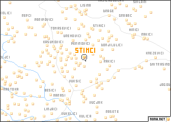 map of Štimci