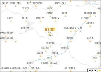 map of Stîna
