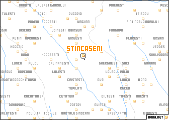 map of Stîncăşeni