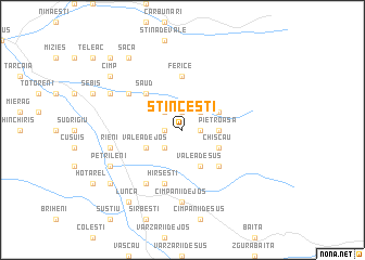 map of Stînceşti